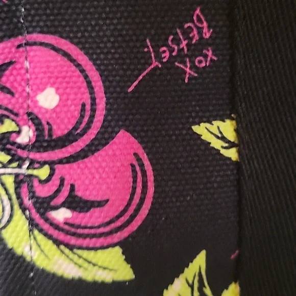 BETSEY JOHNSON FLORAL CANVAS TOTE - Picture 14 of 16